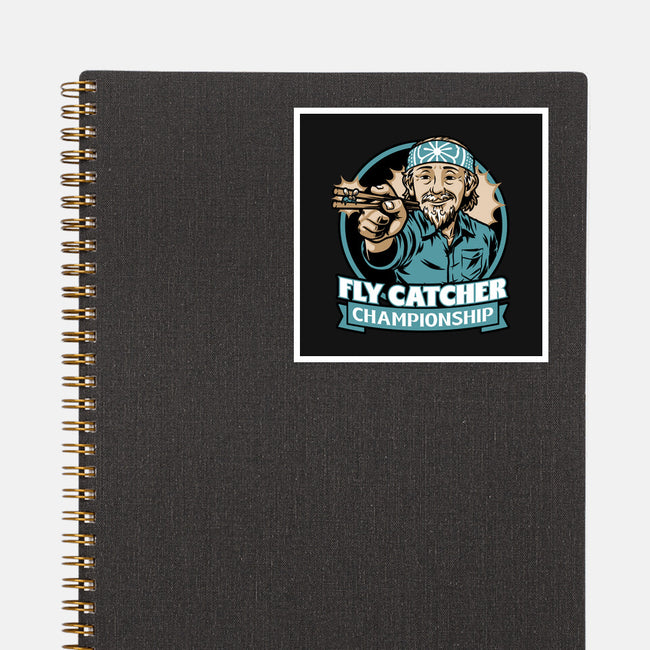 Karate Fly Catcher Champion-None-Glossy-Sticker-Studio Mootant