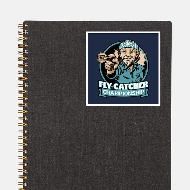 Karate Fly Catcher Champion-None-Glossy-Sticker-Studio Mootant