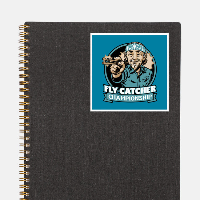 Karate Fly Catcher Champion-None-Glossy-Sticker-Studio Mootant