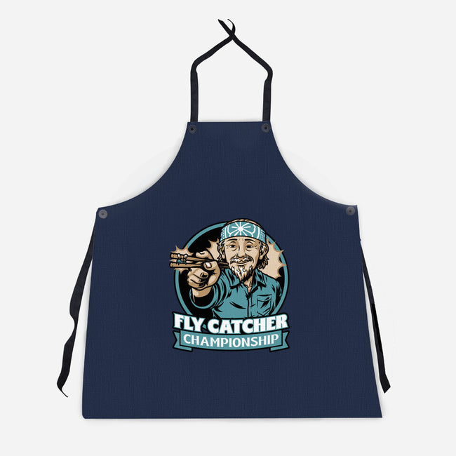 Karate Fly Catcher Champion-Unisex-Kitchen-Apron-Studio Mootant