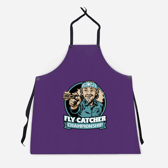 Karate Fly Catcher Champion-Unisex-Kitchen-Apron-Studio Mootant