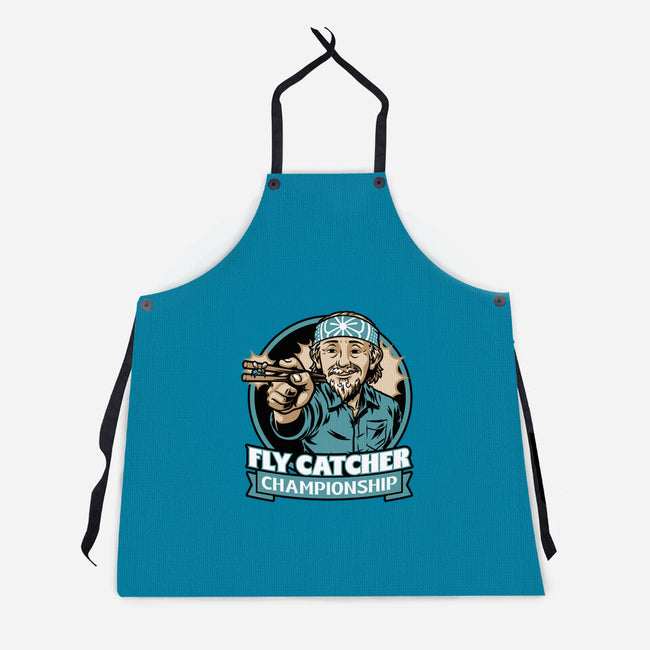 Karate Fly Catcher Champion-Unisex-Kitchen-Apron-Studio Mootant