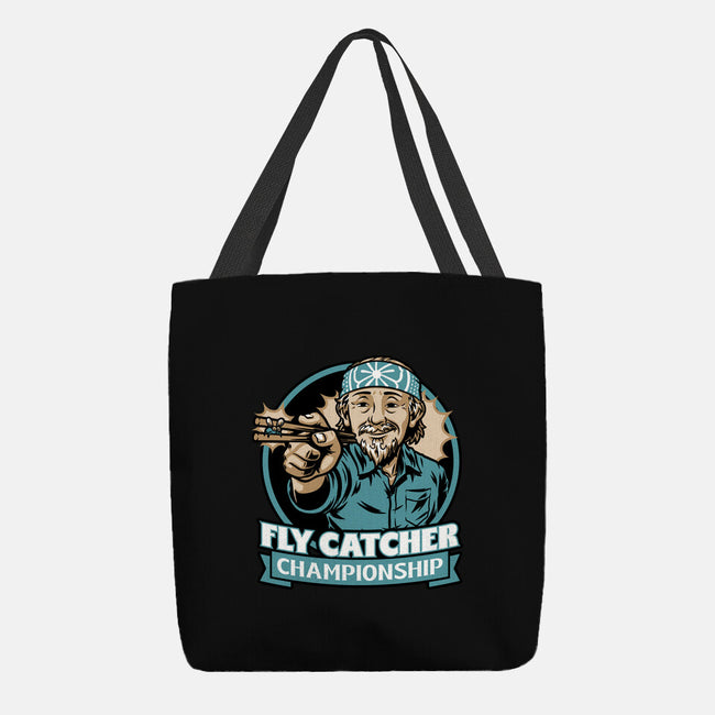 Karate Fly Catcher Champion-None-Basic Tote-Bag-Studio Mootant