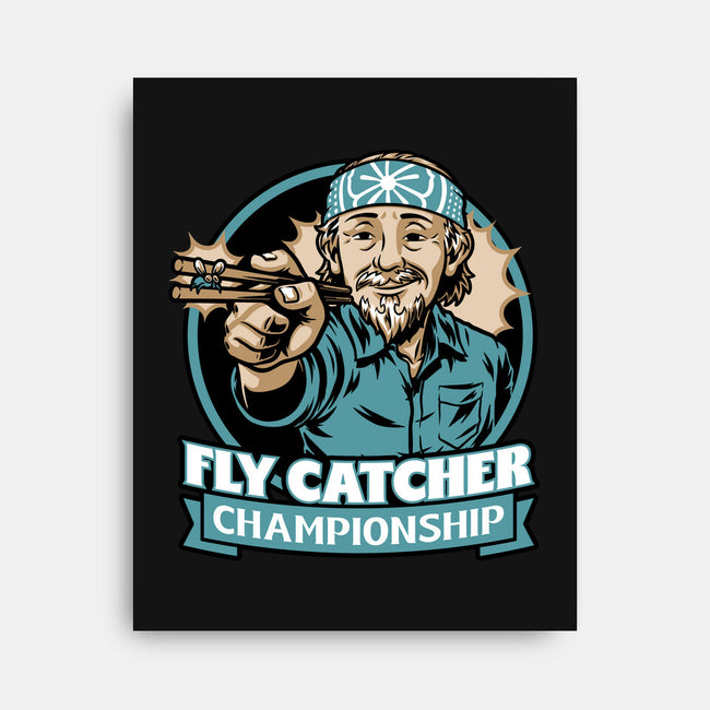 Karate Fly Catcher Champion-None-Stretched-Canvas-Studio Mootant