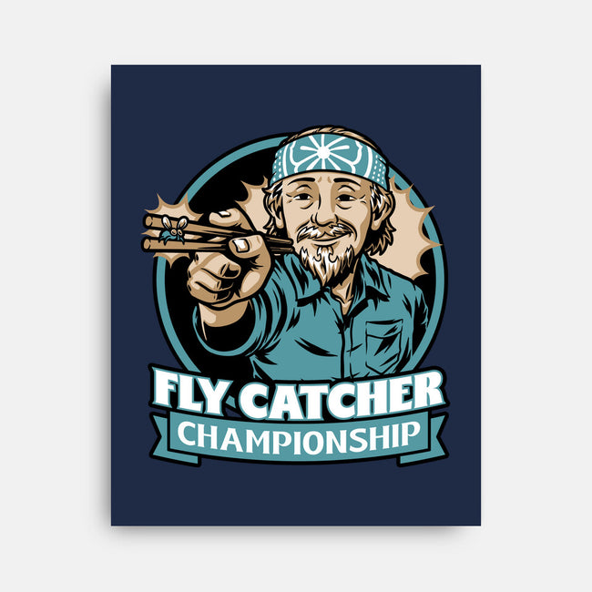 Karate Fly Catcher Champion-None-Stretched-Canvas-Studio Mootant