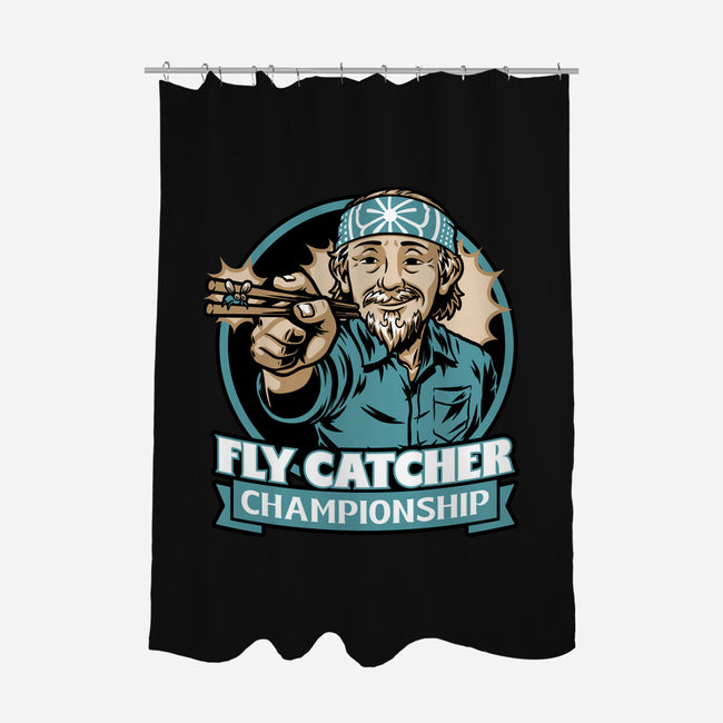 Karate Fly Catcher Champion-None-Polyester-Shower Curtain-Studio Mootant
