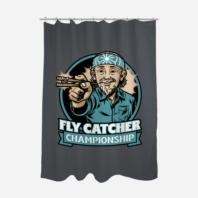 Karate Fly Catcher Champion-None-Polyester-Shower Curtain-Studio Mootant
