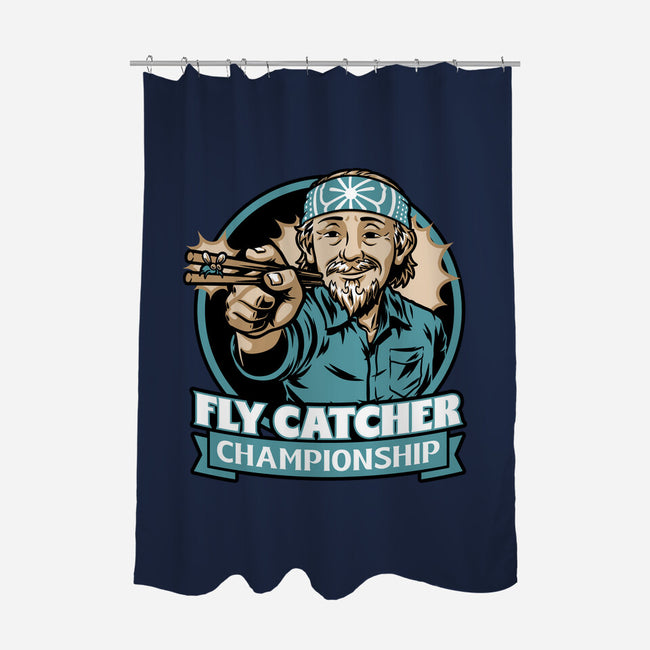 Karate Fly Catcher Champion-None-Polyester-Shower Curtain-Studio Mootant
