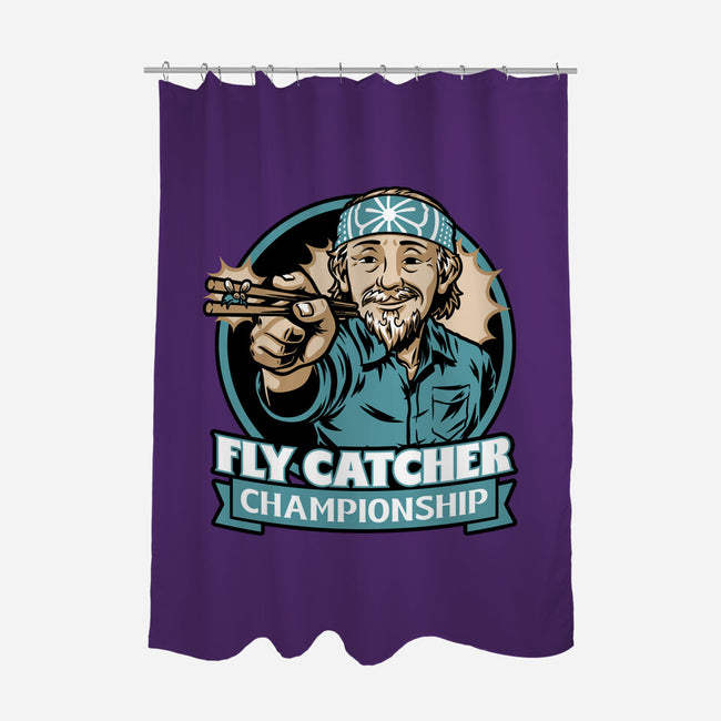 Karate Fly Catcher Champion-None-Polyester-Shower Curtain-Studio Mootant