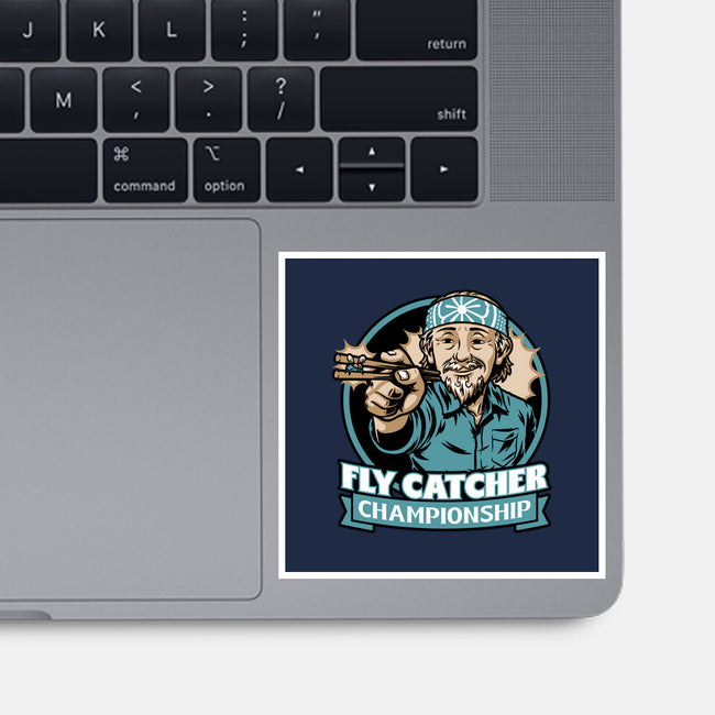 Karate Fly Catcher Champion-None-Glossy-Sticker-Studio Mootant