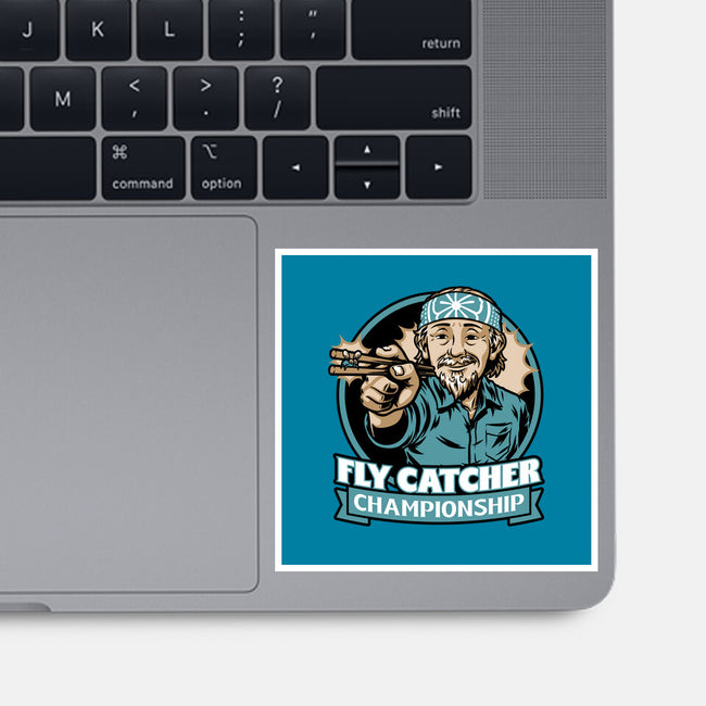 Karate Fly Catcher Champion-None-Glossy-Sticker-Studio Mootant
