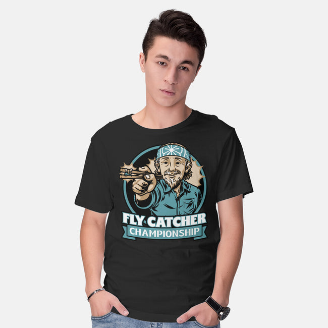 Karate Fly Catcher Champion-Mens-Basic-Tee-Studio Mootant