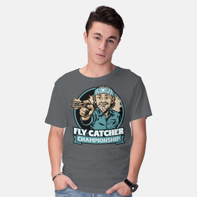 Karate Fly Catcher Champion-Mens-Basic-Tee-Studio Mootant