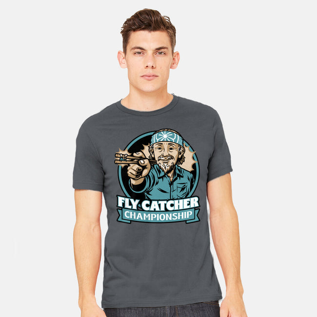 Karate Fly Catcher Champion-Mens-Heavyweight-Tee-Studio Mootant