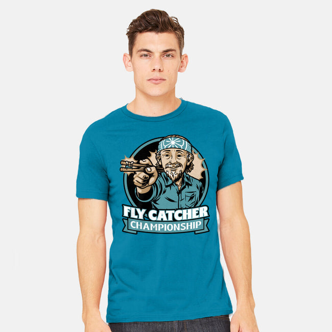 Karate Fly Catcher Champion-Mens-Heavyweight-Tee-Studio Mootant