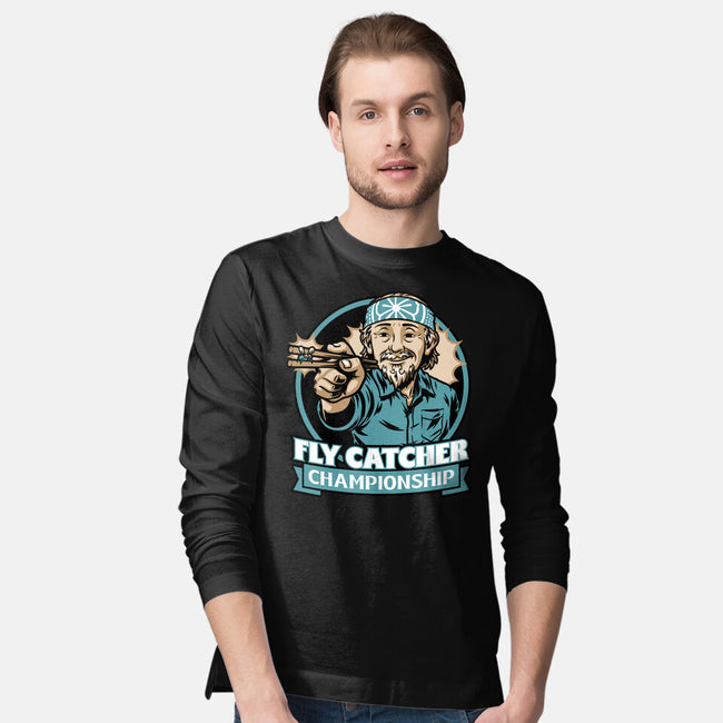 Karate Fly Catcher Champion-Mens-Long Sleeved-Tee-Studio Mootant