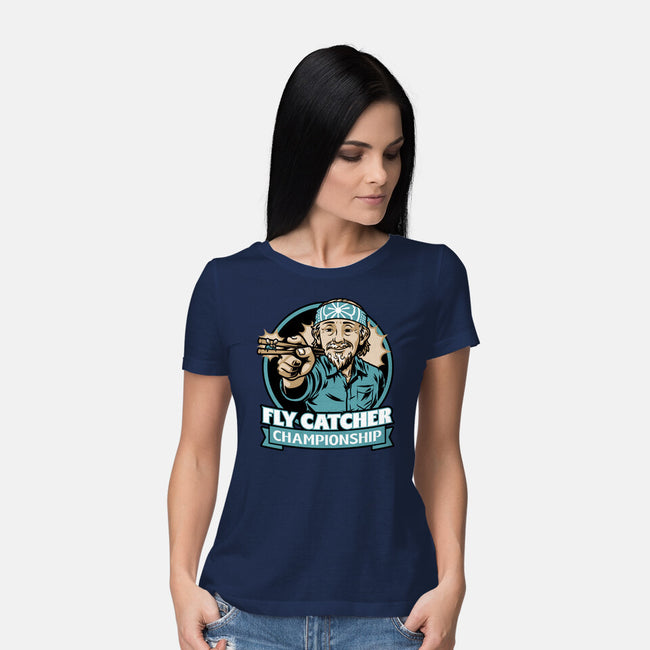 Karate Fly Catcher Champion-Womens-Basic-Tee-Studio Mootant