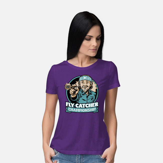 Karate Fly Catcher Champion-Womens-Basic-Tee-Studio Mootant
