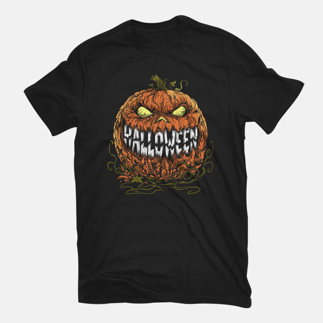 Scary Pumpkin-Unisex-Basic-Tee-zascanauta