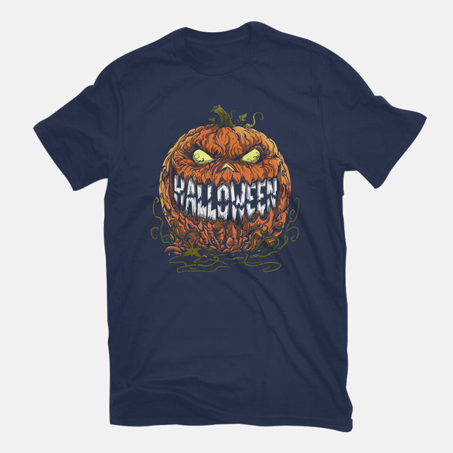 Scary Pumpkin-Unisex-Basic-Tee-zascanauta