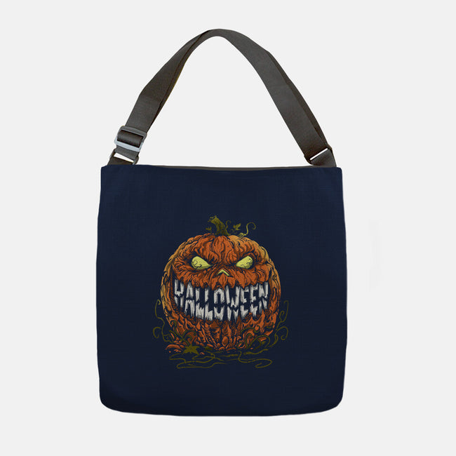 Scary Pumpkin-None-Adjustable Tote-Bag-zascanauta