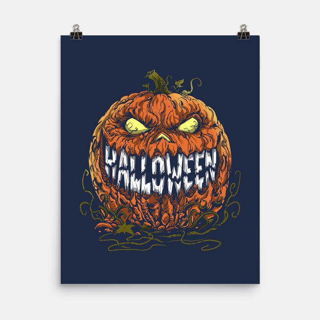 Scary Pumpkin-None-Matte-Poster-zascanauta