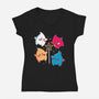 Little Star-Womens-V-Neck-Tee-Eoli Studio