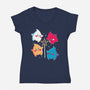 Little Star-Womens-V-Neck-Tee-Eoli Studio