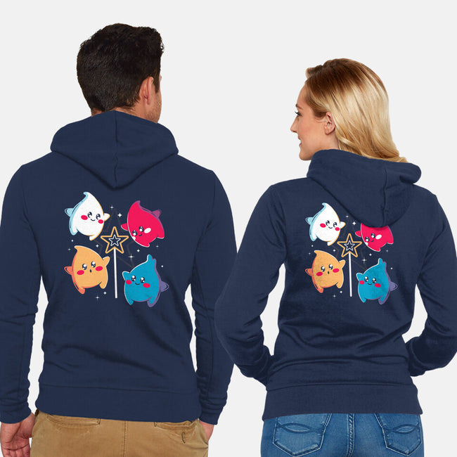 Little Star-Unisex-Zip-Up-Sweatshirt-Eoli Studio