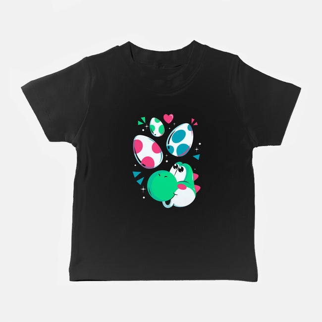 Dinos On The Way-Baby-Basic-Tee-Eoli Studio