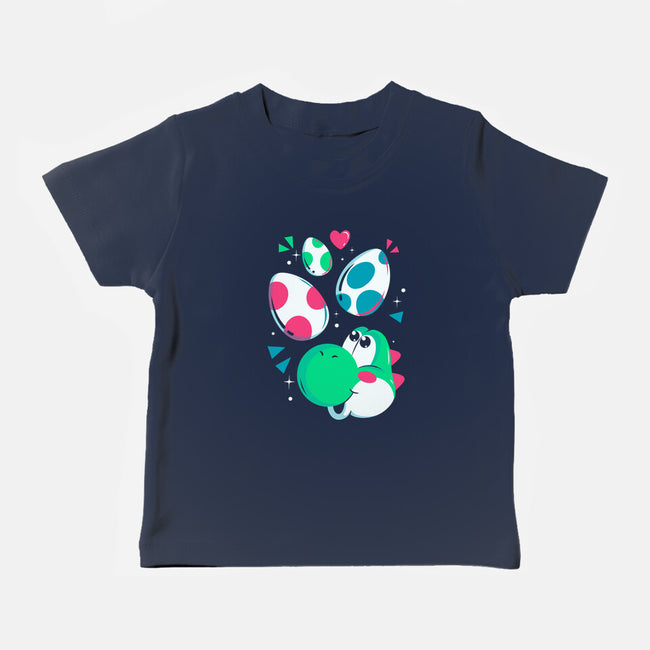 Dinos On The Way-Baby-Basic-Tee-Eoli Studio