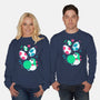 Dinos On The Way-Unisex-Crew Neck-Sweatshirt-Eoli Studio
