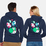 Dinos On The Way-Unisex-Zip-Up-Sweatshirt-Eoli Studio