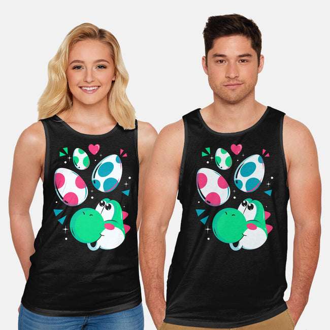 Dinos On The Way-Unisex-Basic-Tank-Eoli Studio