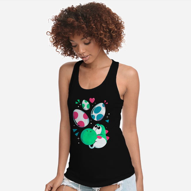Dinos On The Way-Womens-Racerback-Tank-Eoli Studio