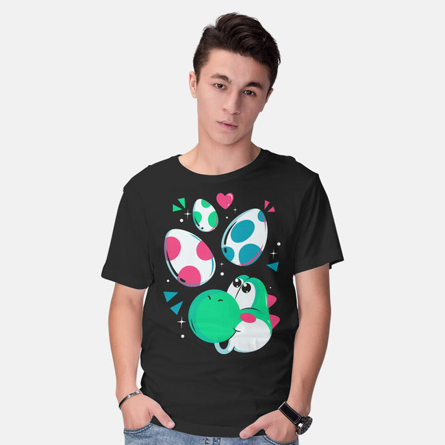 Dinos On The Way-Mens-Basic-Tee-Eoli Studio