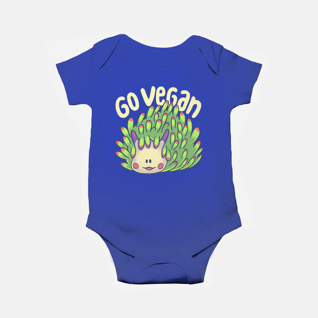 Go Vegan Sea Sheep-Baby-Basic-Onesie-Geekydog