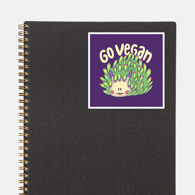 Go Vegan Sea Sheep-None-Glossy-Sticker-Geekydog