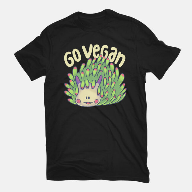 Go Vegan Sea Sheep-Mens-Basic-Tee-Geekydog