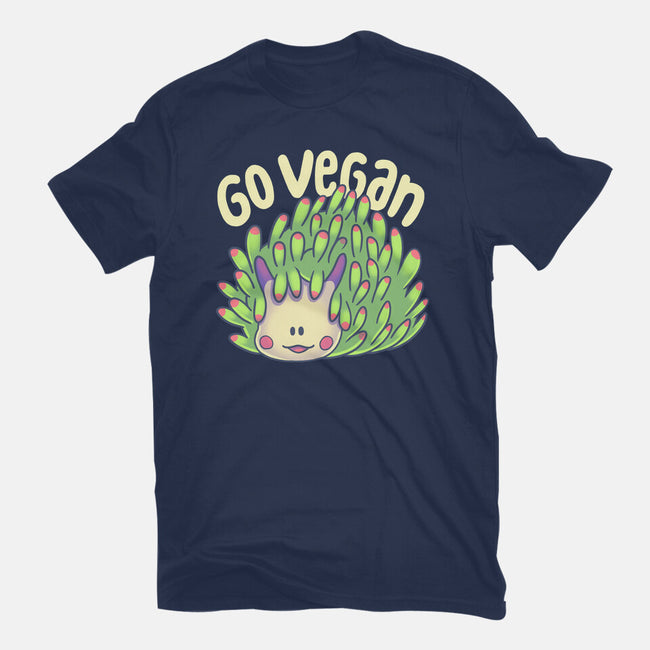 Go Vegan Sea Sheep-Mens-Basic-Tee-Geekydog