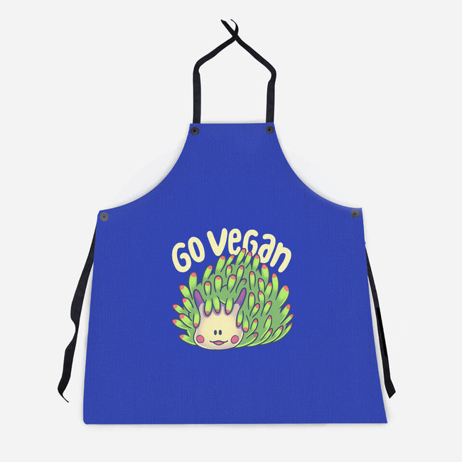 Go Vegan Sea Sheep-Unisex-Kitchen-Apron-Geekydog