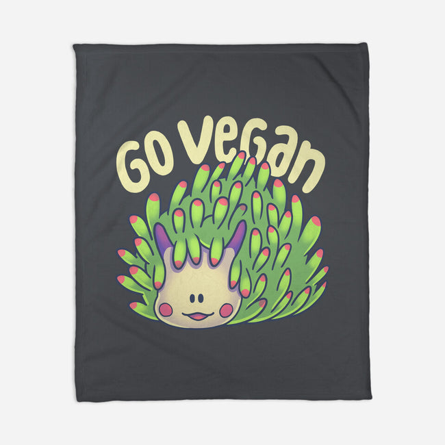 Go Vegan Sea Sheep-None-Fleece-Blanket-Geekydog