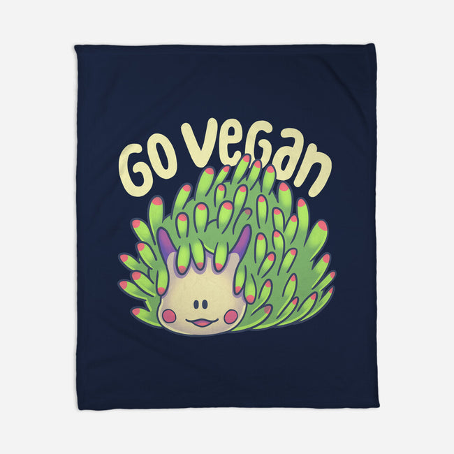 Go Vegan Sea Sheep-None-Fleece-Blanket-Geekydog