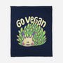 Go Vegan Sea Sheep-None-Fleece-Blanket-Geekydog