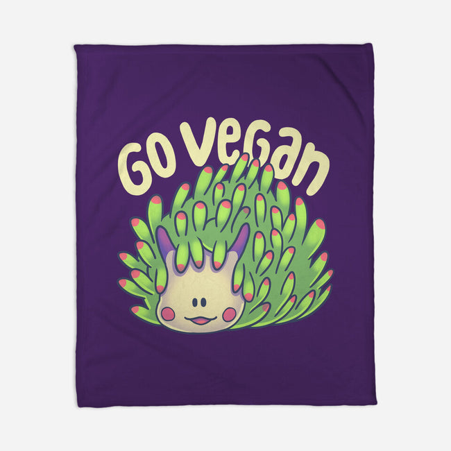 Go Vegan Sea Sheep-None-Fleece-Blanket-Geekydog
