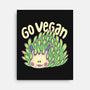 Go Vegan Sea Sheep-None-Stretched-Canvas-Geekydog