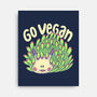Go Vegan Sea Sheep-None-Stretched-Canvas-Geekydog