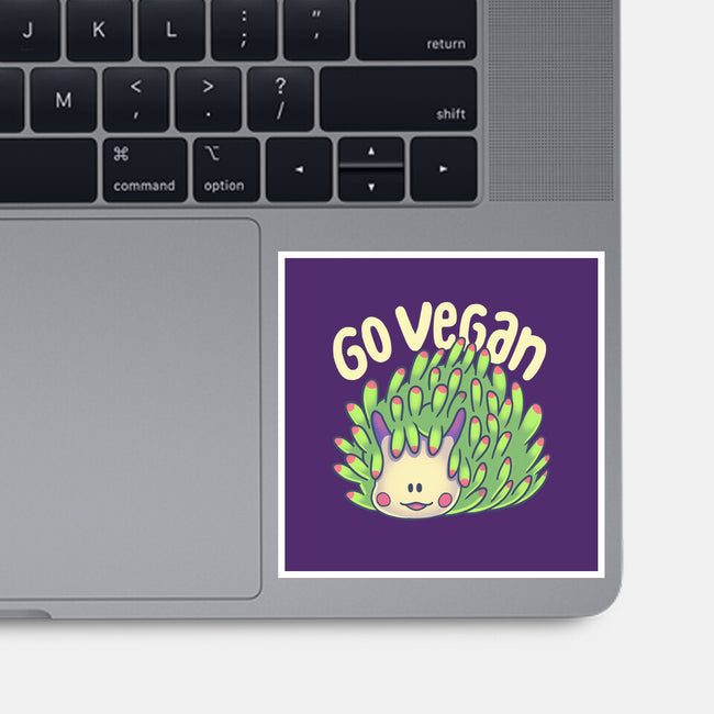 Go Vegan Sea Sheep-None-Glossy-Sticker-Geekydog