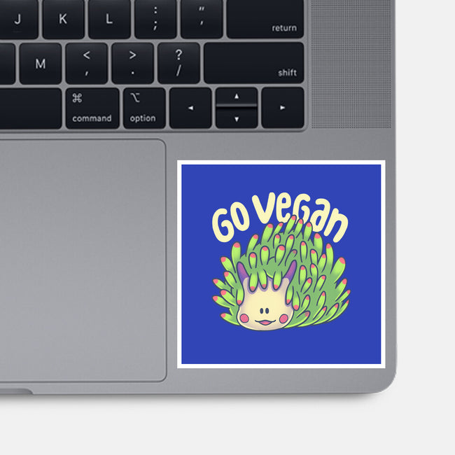 Go Vegan Sea Sheep-None-Glossy-Sticker-Geekydog