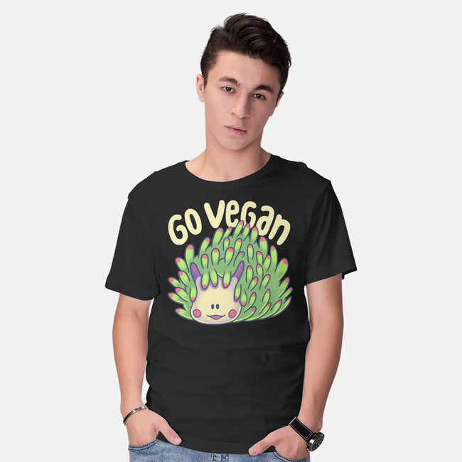 Go Vegan Sea Sheep-Mens-Basic-Tee-Geekydog